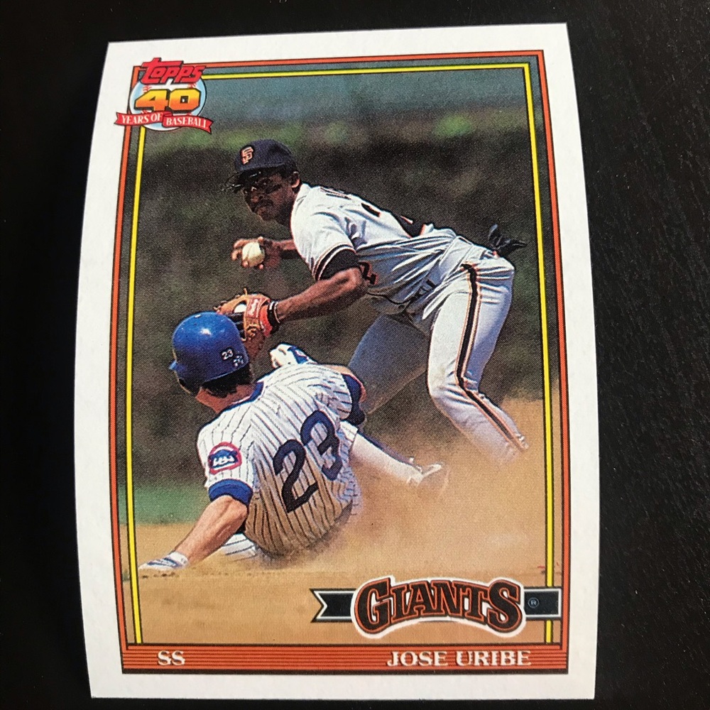 Jose Uribe Baseball card